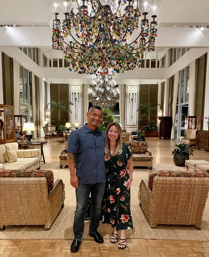 Erin Ushijima with her husband